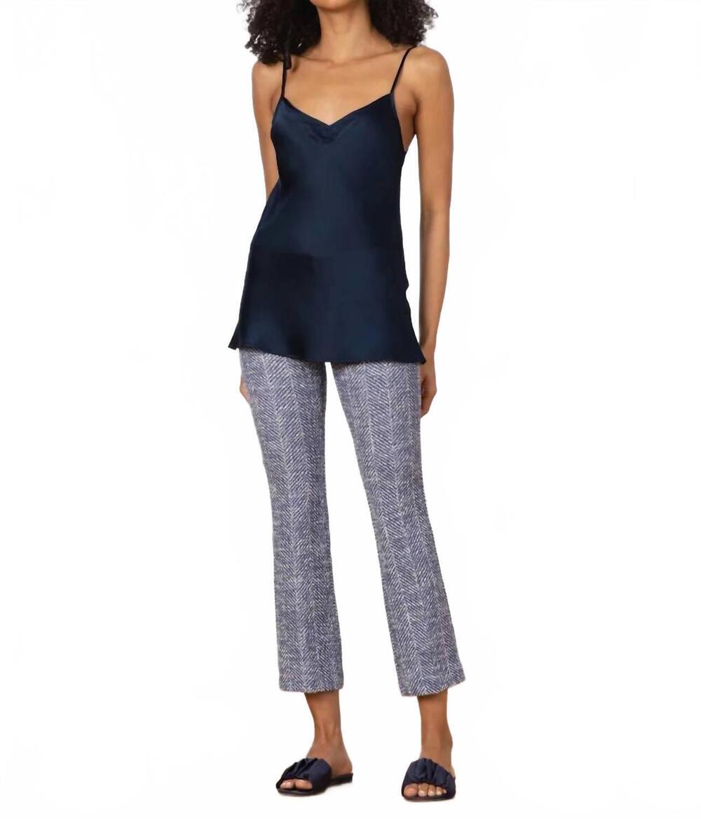 NEW AVENUE MONTAIGNE leo boucle pants in chevron